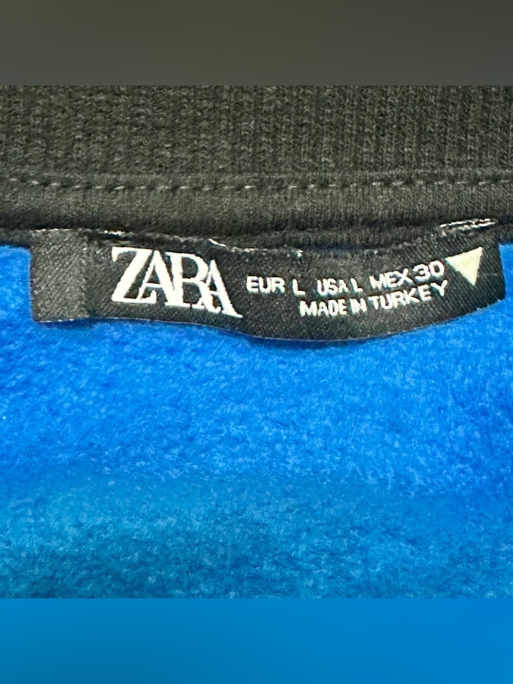 Zara Ford Mustang Cropped Colorblock Sweatshirt L - Picture 4 of 9